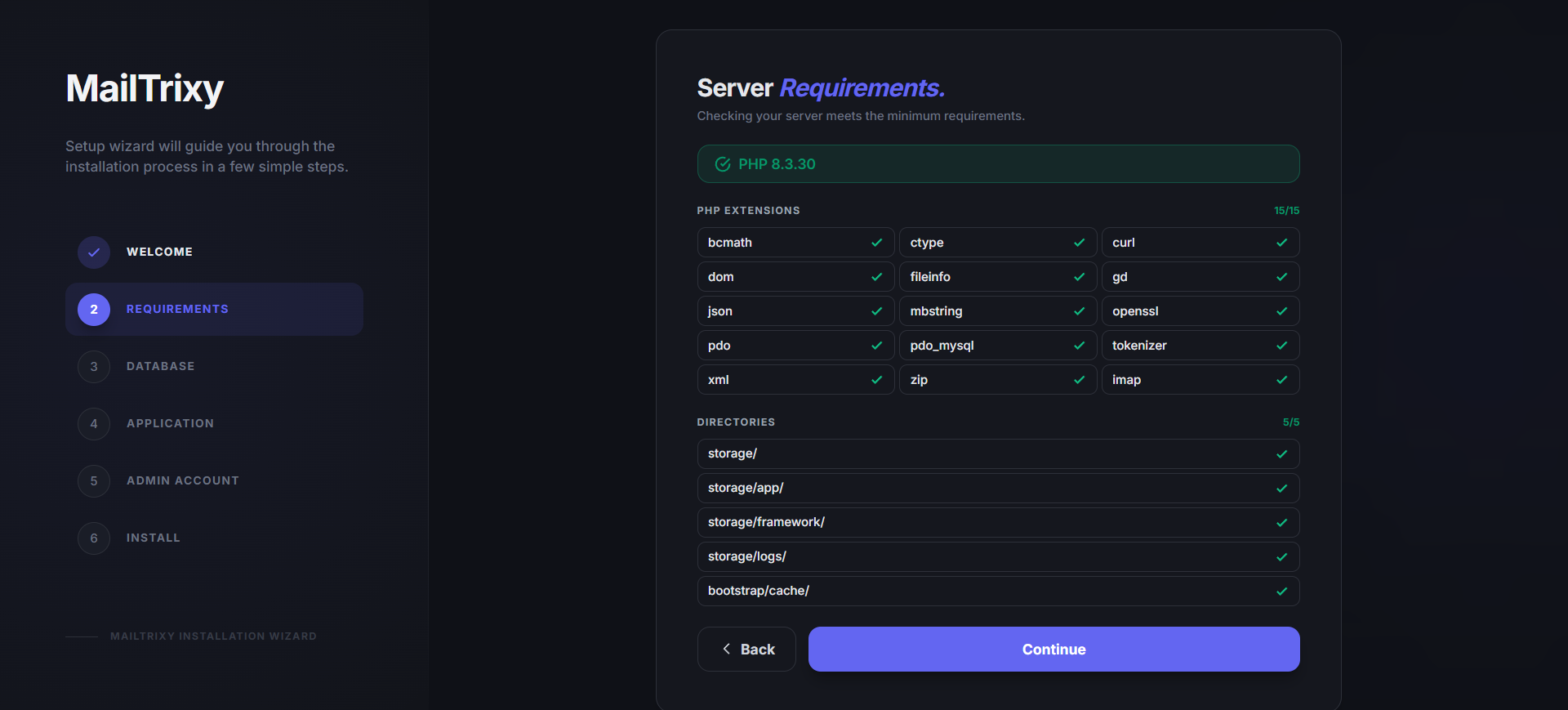Server Requirements Check